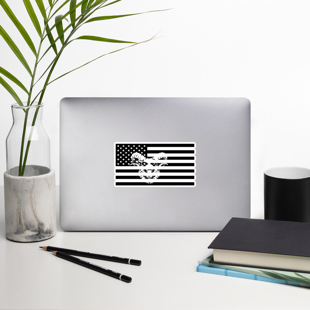 The Bearded Lamb American Flag Stickers